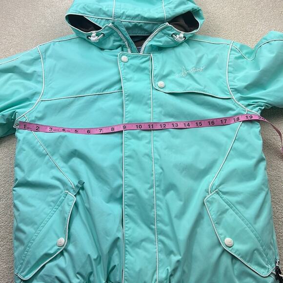 Burton: Retro Turquoise Ski/ Snowboard Jacket - Picture 4 of 7